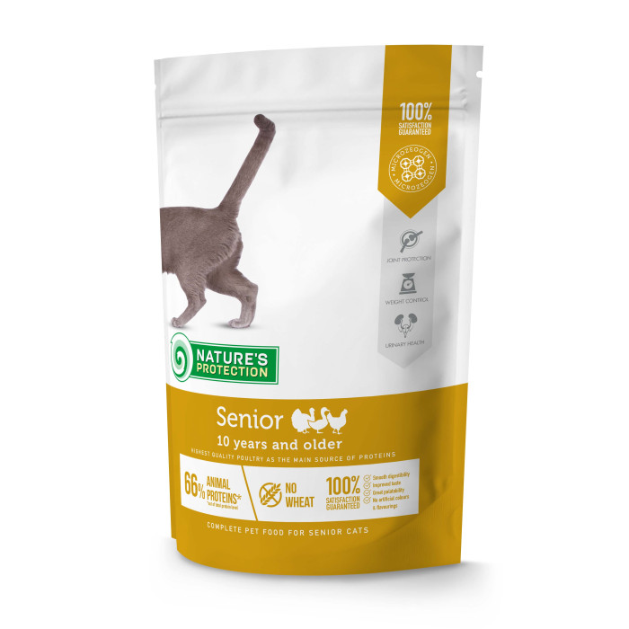 NATURE'S PROTECTION сухой корм для зрелых кошек, с мясом домашней птицы 