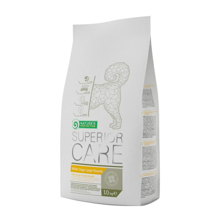 NATURE'S PROTECTION SUPERIOR CARE сухой корм для взрослых собак крупных пород с белой шерстью 
