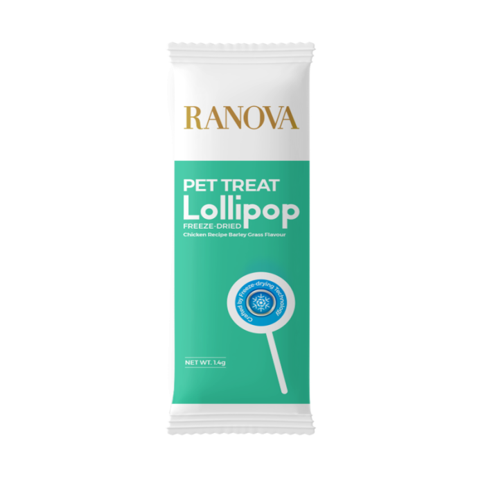 RANOVA Lollipop Täiendsööt-maius kassidele, külmkuivatatud, pulgakommikujuline, erimaitseline 
