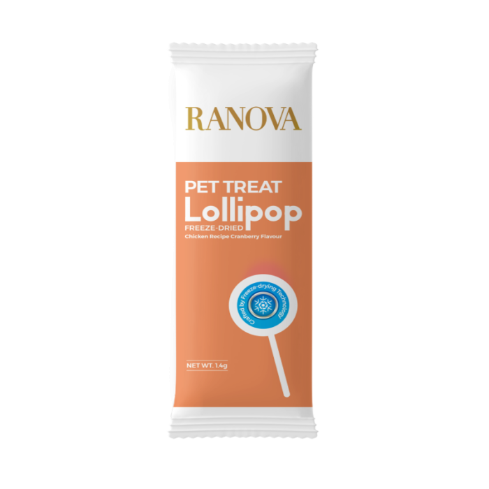 RANOVA Lollipop пищевые добавки-лакомства для кошек, лиофилизированные, в форме леденцов, различных вкусов 