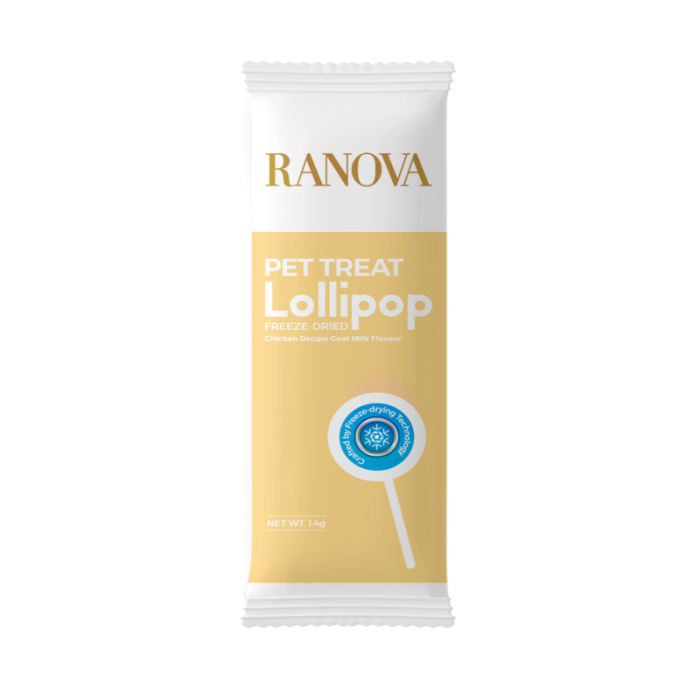 RANOVA Lollipop Täiendsööt-maius kassidele, külmkuivatatud, pulgakommikujuline, erimaitseline 