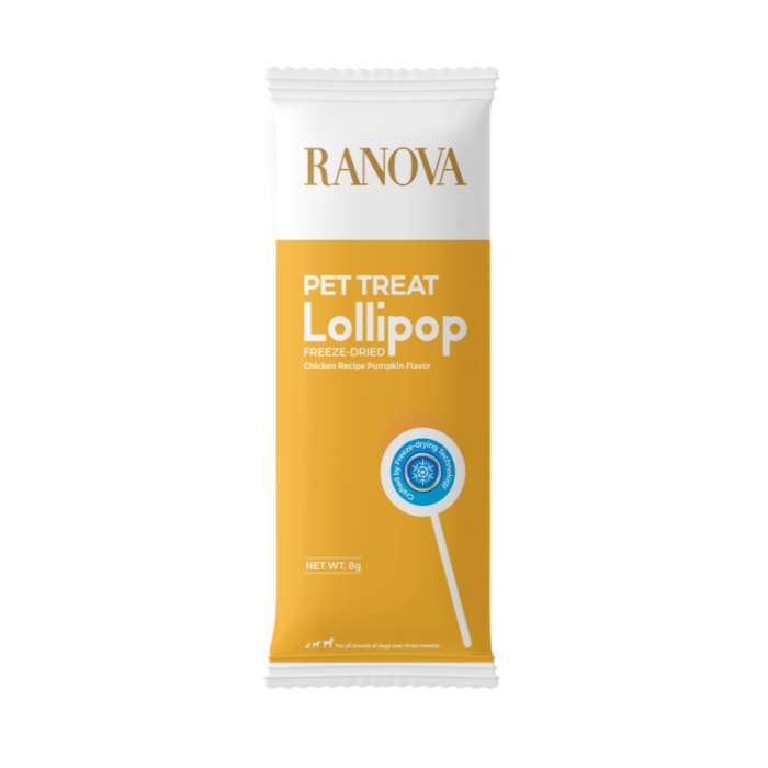 RANOVA Lollipop Täiendsööt-maius koertele, külmkuivatatud, pulgakommikujuline, erimaitseline 
