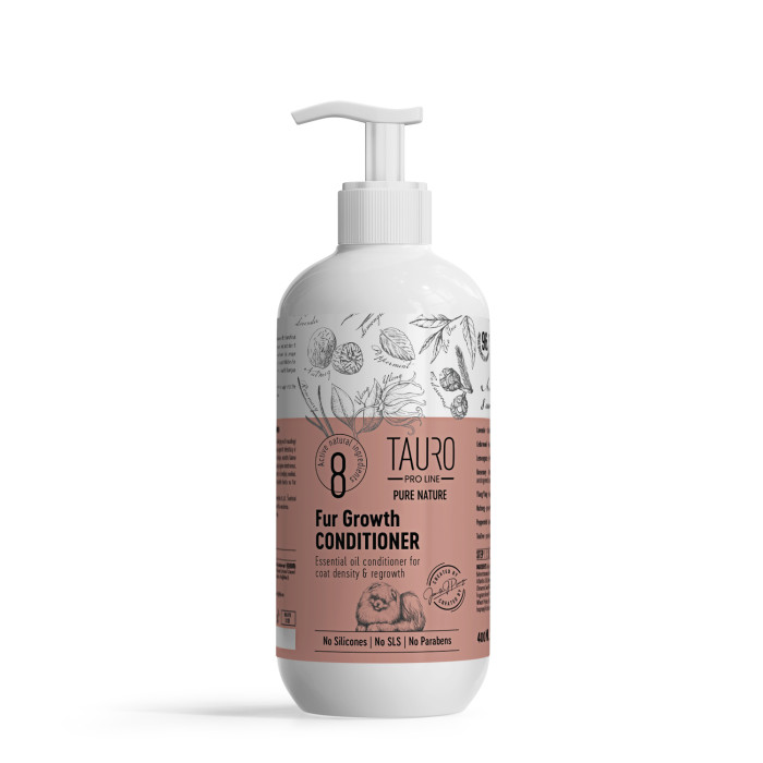 TAURO PRO LINE Pure Nature Fur Growth, кондиционер для стимуляции роста шерсти собак и кошек 