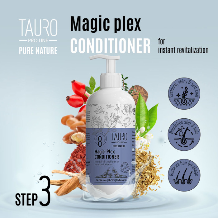 TAURO PRO LINE Pure Nature Magic-Plex, karvkatet taastav palsam koertele ja kassidele 