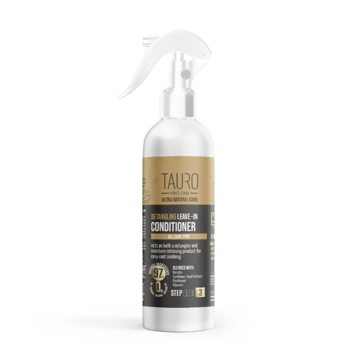 TAURO PRO LINE Ultra Natural Care karvkattesse jäetav pusavastane palsam koertele ja kassidele 