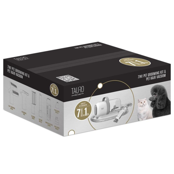 TAURO PRO LINE 7in1 Lemmiklooma karvkatte hoolduskomplekt tolmuimejaga 