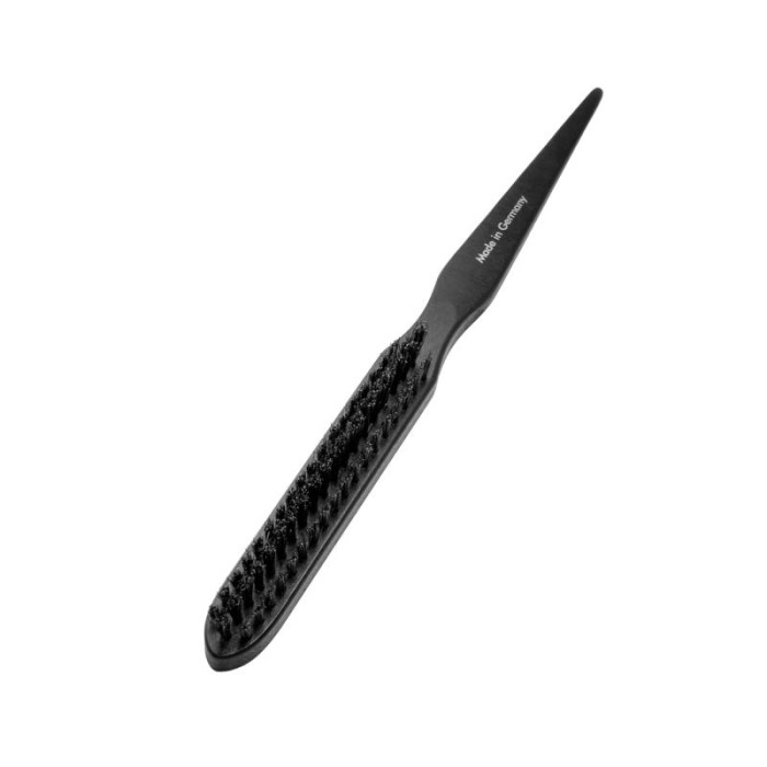TAURO PRO LINE Расческа, древесина бука, натуральная щетина кабана, черна 