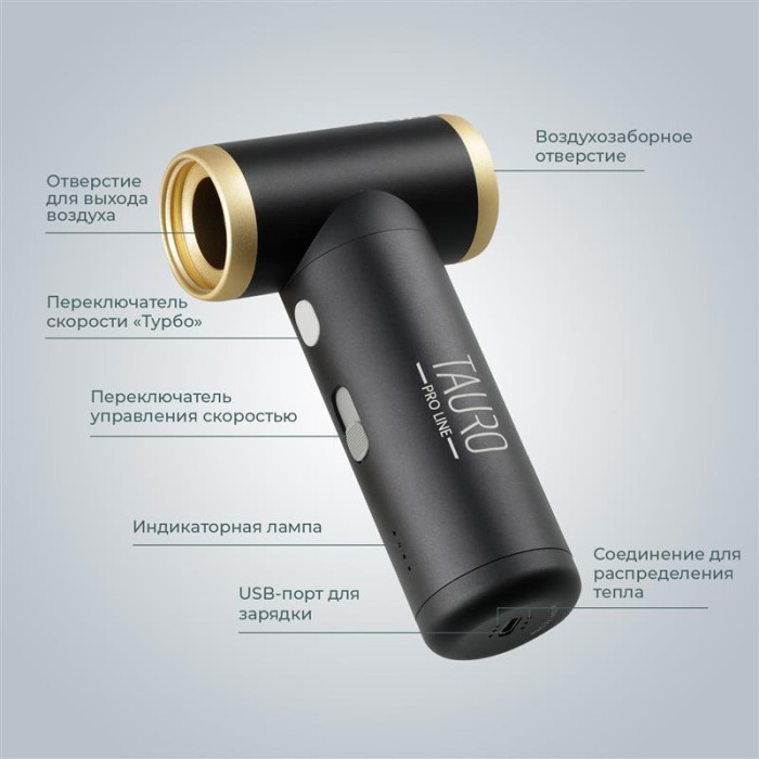 TAURO PRO LINE фен для сушки шерсти домашних животных, беспроводной 