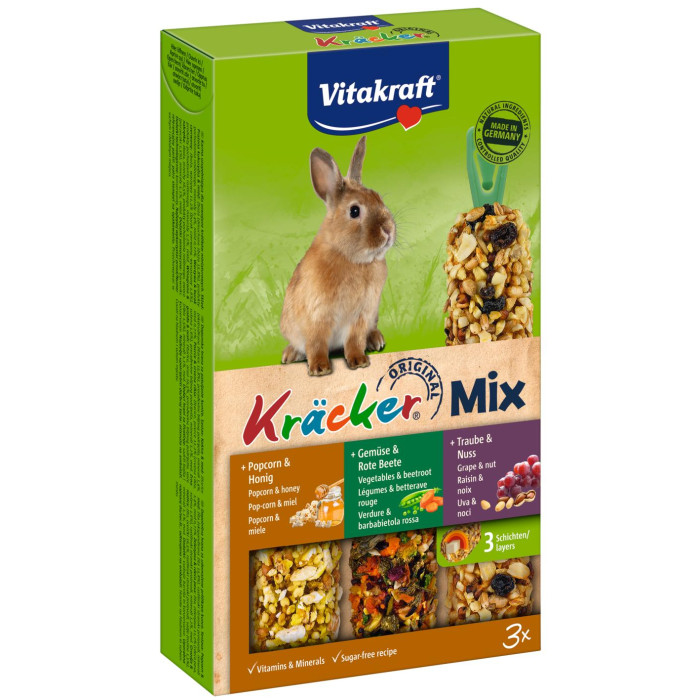 VITAKRAFT Väikeste näriliste maiused köögiviljade ja pähklitega 