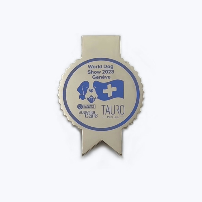 WORLD DOG SHOW nimesilt – kaardihoidik, metall 