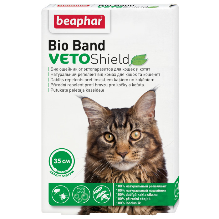 BEAPHAR Bio-band plius антипаразитарный ошейник для кошек 