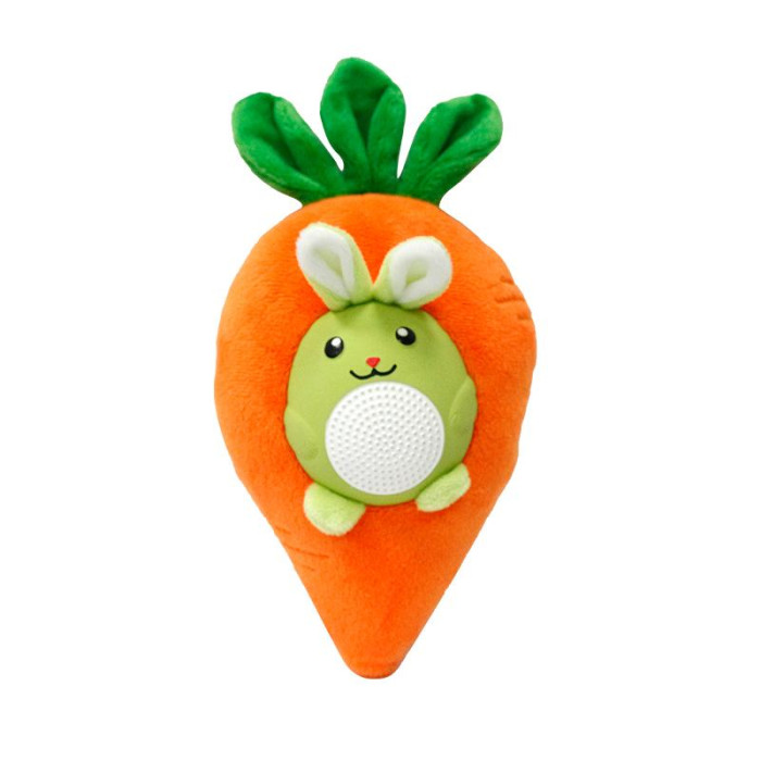 MISOKO игрушка для собак, морковь, плюшевая, oранжевая 