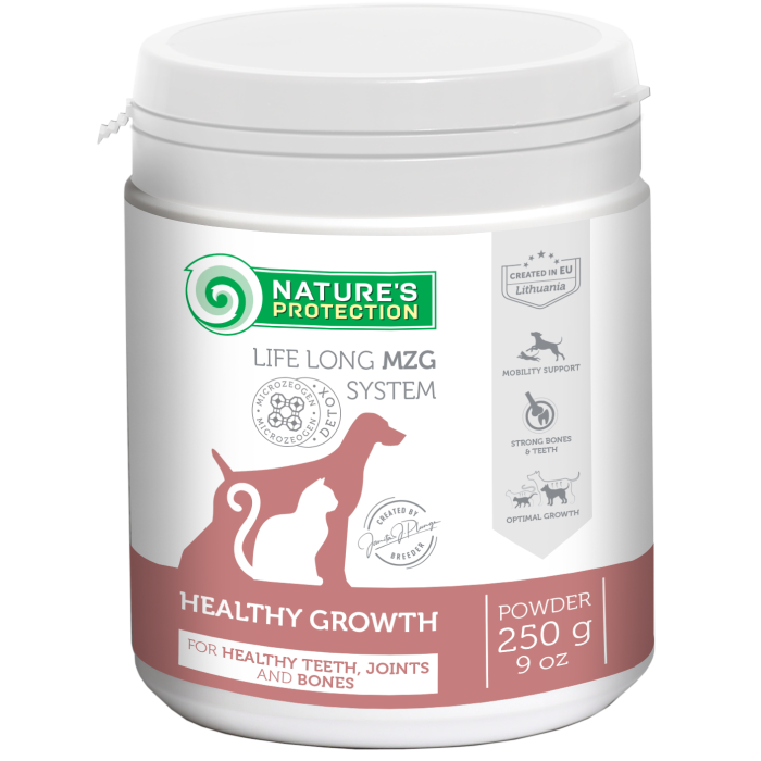 NATURE'S PROTECTION Healthy growth formula пищевая добавка для молодых собак 