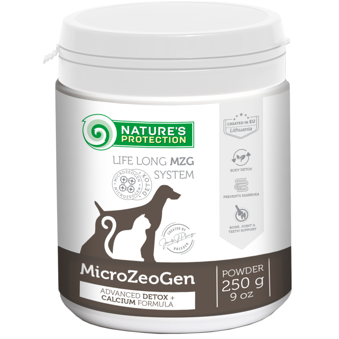 NATURE'S PROTECTION MicroZeoGen кормовая добавка для собак и кошек с кальцием 