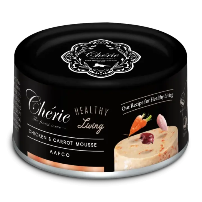 CHERIE консервированный корм для кошек, с курицей и морковью 