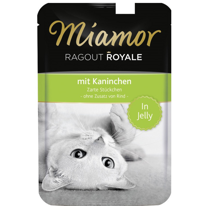 FINNERN MIAMOR Ragout консервированный корм для взрослых кошек, с крольчатиной 