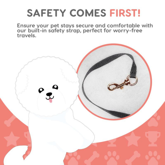 PAW COUTURE чехол для автомобильного сидения для транспортировки собак, 137x147 см 