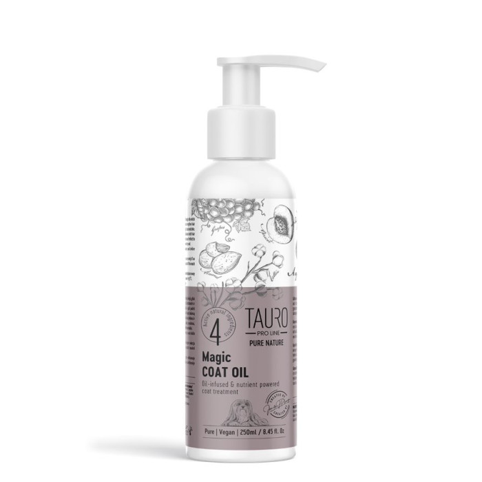 TAURO PRO LINE Pure Nature magic coat oil, õli koertele nende karvkatte eest hoolitsemisek 