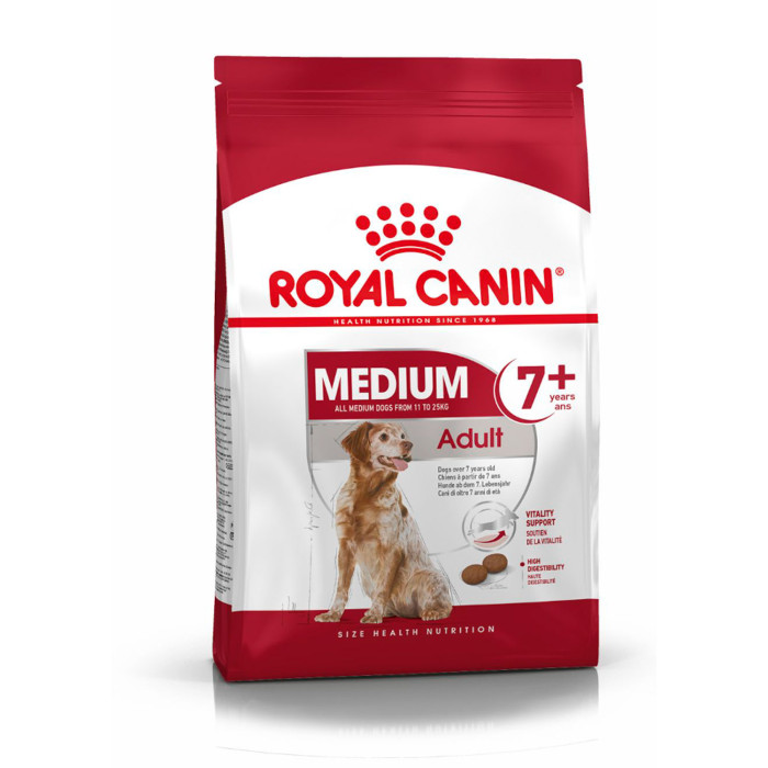 ROYAL CANIN сухой корм для пожилых собак средних пород 7+ 