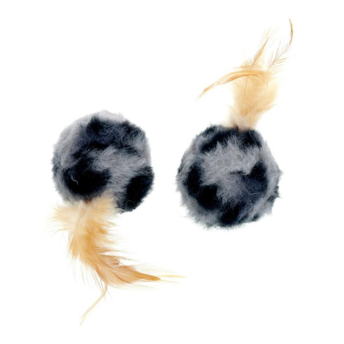 HIPPIE PET Kassi mänguasi, pallid sulega, 6 cm 