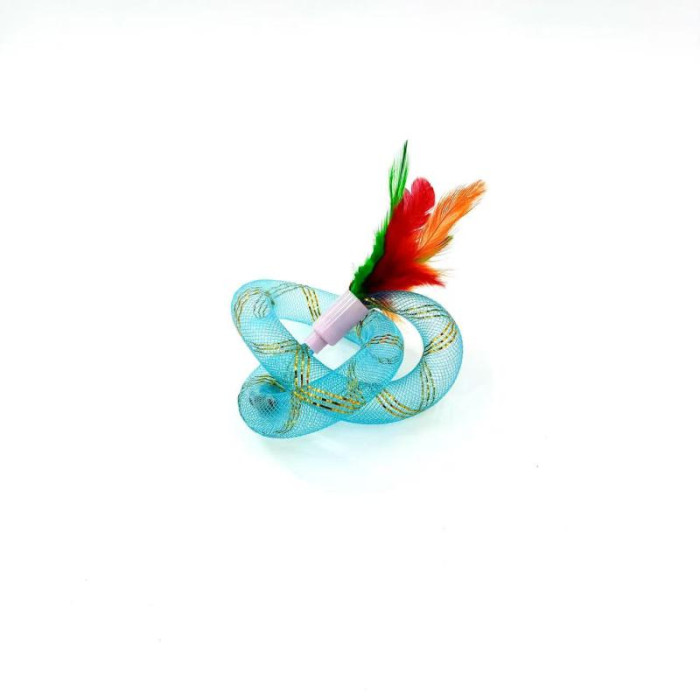 HIPPIE PET Kassi mänguasi, sulgedegais, 19 cm 