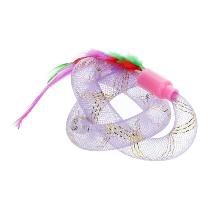 HIPPIE PET Kassi mänguasi, sulgedegais, 19 cm 