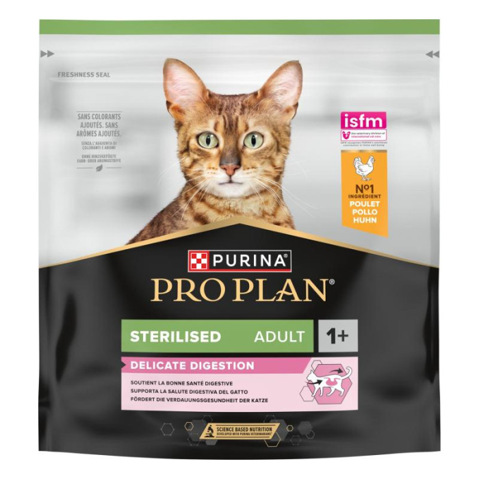 PRO PLAN OPTIDIGEST сухой корм для взрослых стерилизованных кошек, с курятиной 