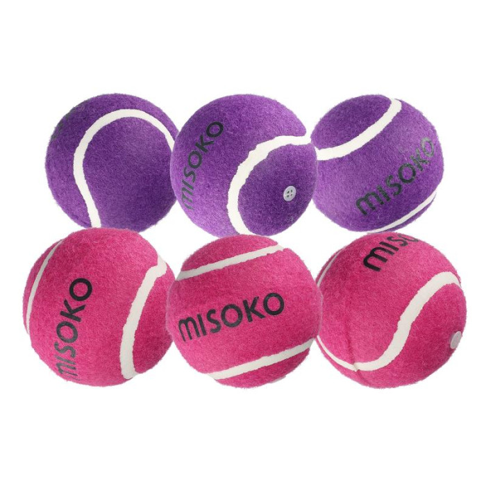 MISOKO игрушка для собак, теннисные мячики, зо звуковым чипом, 6 cм, 6 шт. 