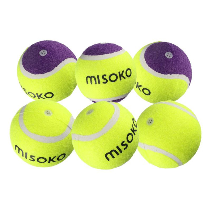 MISOKO игрушка для собак, теннисные мячики, зо звуковым чипом, 6 cм, 6 шт. 