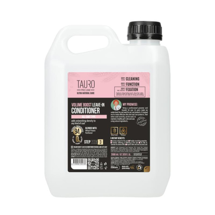 TAURO PRO LINE Ultra Natural Care  Pihustatav karvkattesse jäetav kohevust andev palsam koertele ja kassidele 