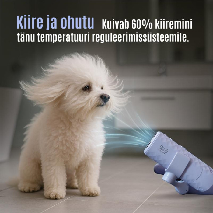 TAURO PRO LINE Universaalne lemmikloomaföön painduva kaelakinnitussüsteemiga 