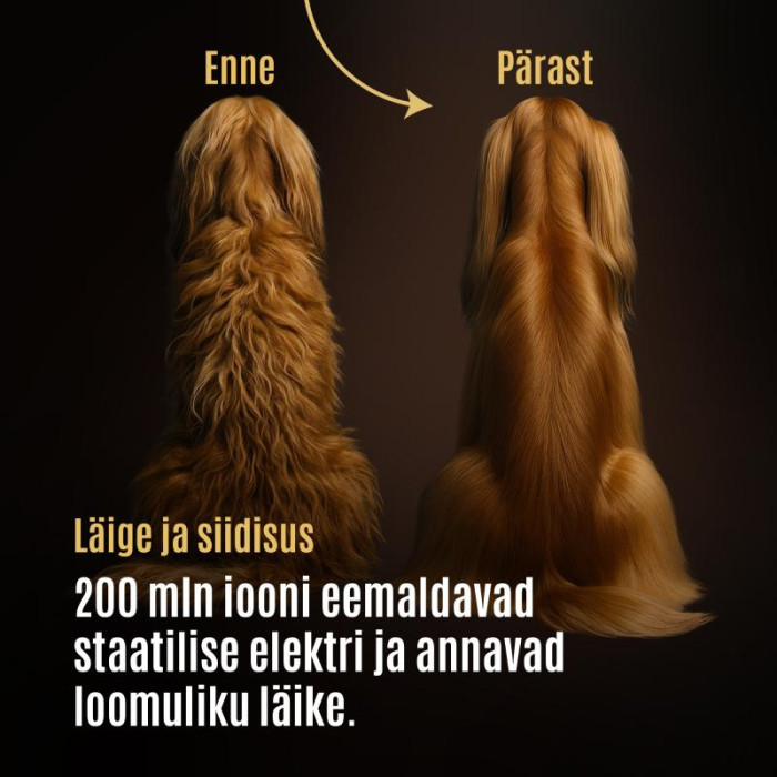 TAURO PRO LINE Universaalne lemmikloomaföön painduva kaelakinnitussüsteemiga 