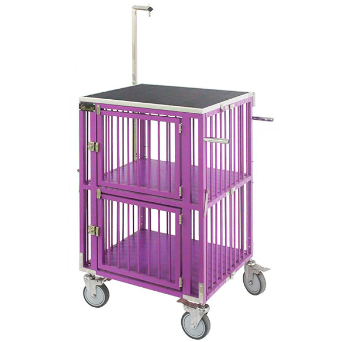 UNIPET Kokkupandav lemmikloomade jalutuskäru, 2-korruseline, suurus S, 55x47x95 cm 