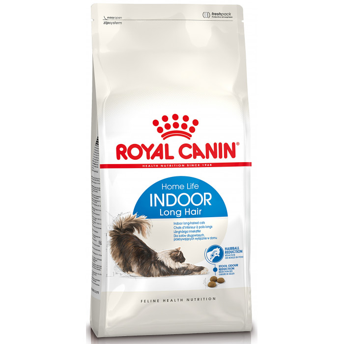 ROYAL CANIN сухой корм для взрослых длинношерстных кошек живущих в помещении 