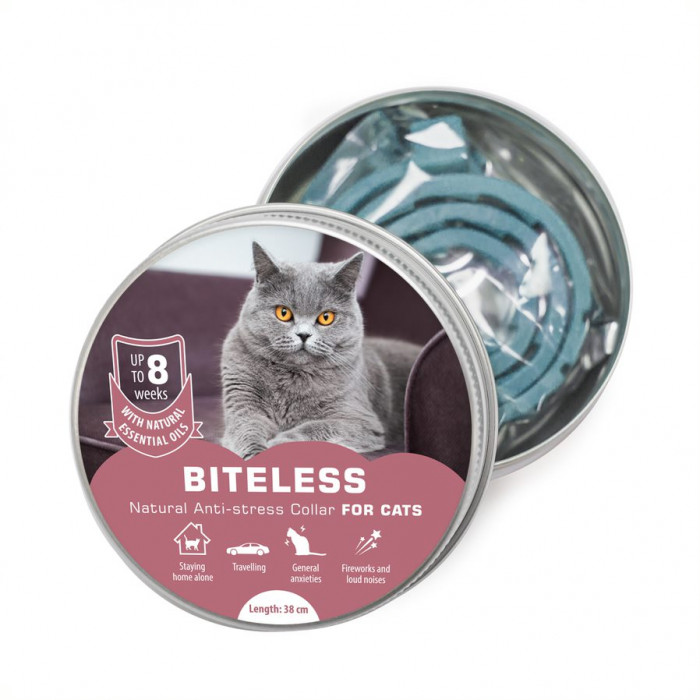 BITELESS Антистрессовый ошейник для кошек 