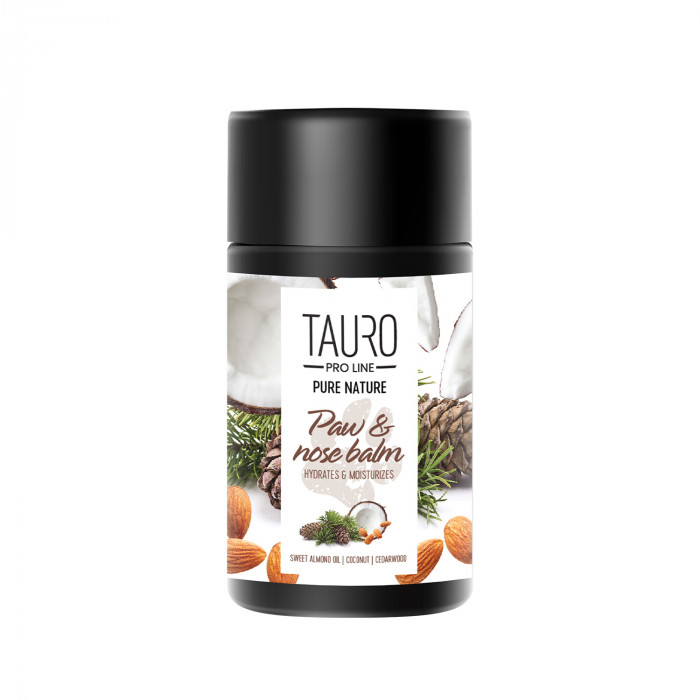 TAURO PRO LINE Pure Nature Nose & Paw Balm Hydrates & Moisturizes, увлажняющий бальзам для носа и подушечек лап собак и кошек 