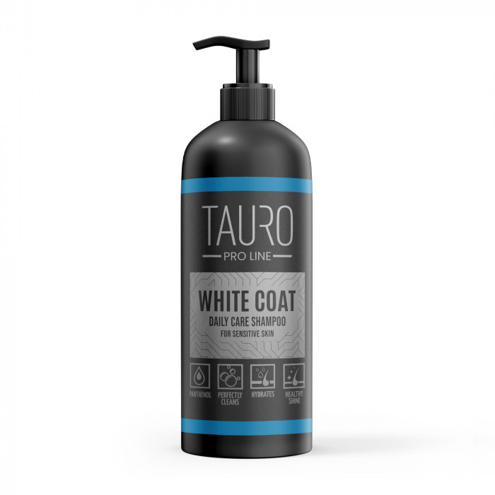 TAURO PRO LINE White Coat, valgekarvalise koera ja kassi igapäeva šampoon 