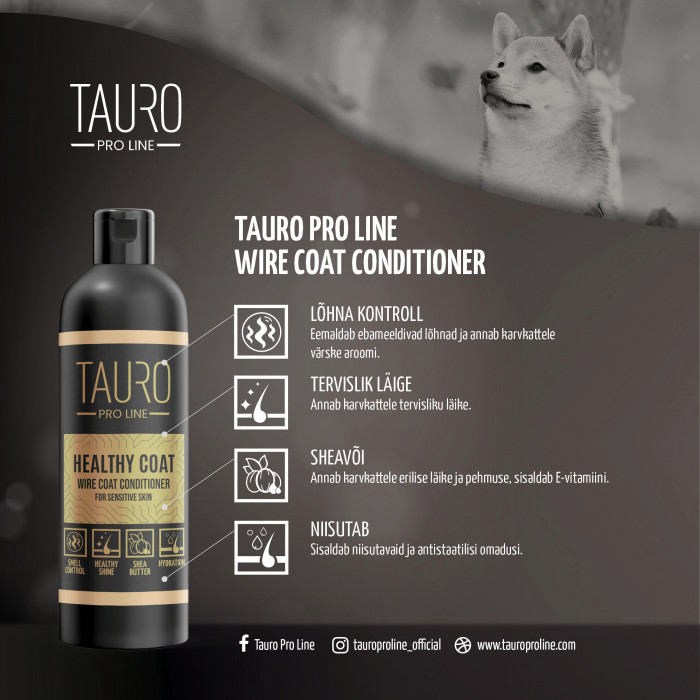 TAURO PRO LINE Healthy Coat, koera- ja kassipalsam karmile karvale 