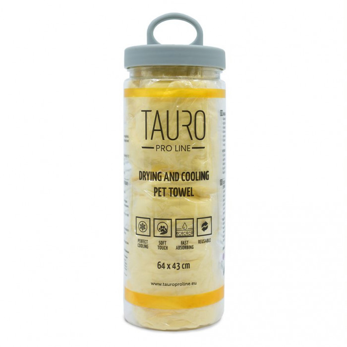 TAURO PRO LINE Высоковпитывающее и охлаждающее полотенце для домашних животных, 64x43 cm 