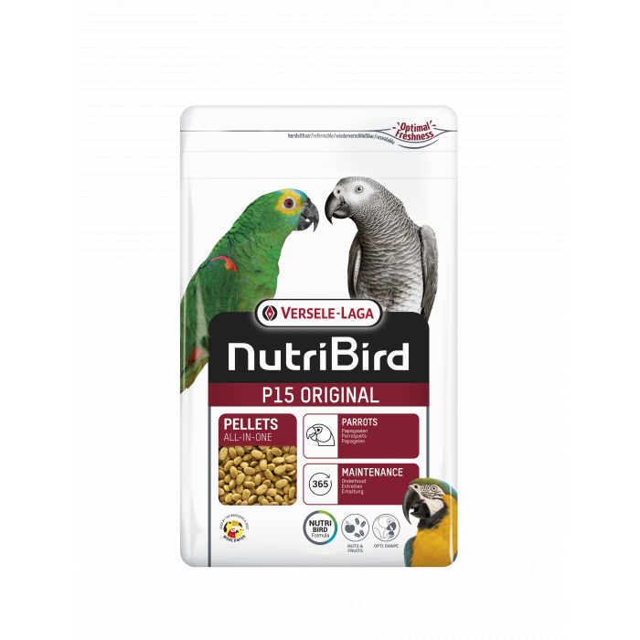 VERSELE LAGA NutriBird P15 Original - корм для попугаев крупных пород, обогащенный витаминами и минералами 