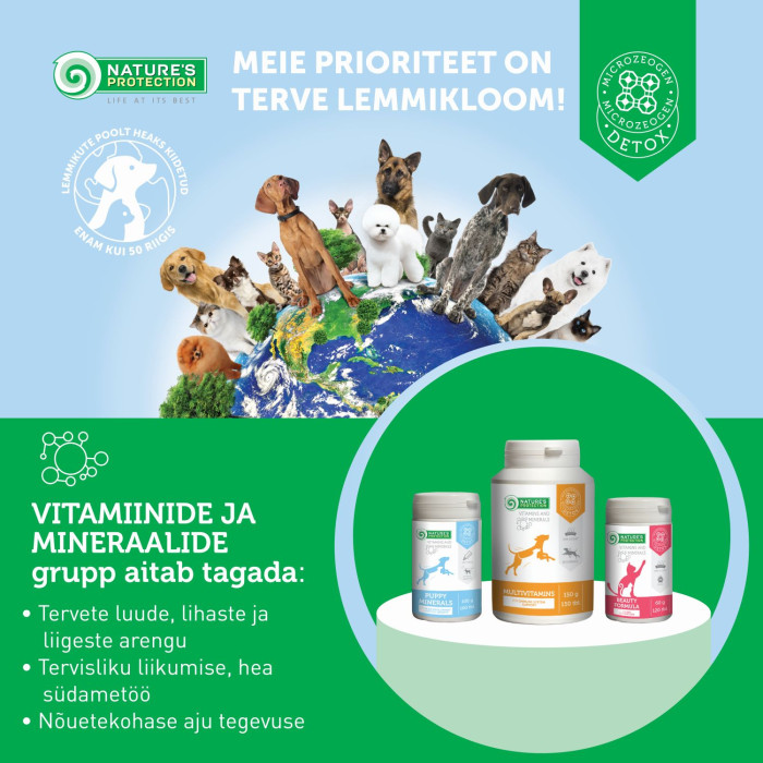 NATURE'S PROTECTION täiskasvanud koerte toidulisand immuunsüsteemi turgutuseks 