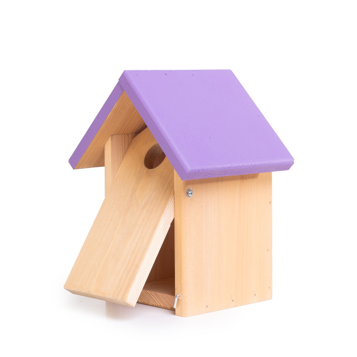 EMIDEIRA Кормушка ARON с крышей фиолетовой цвета 