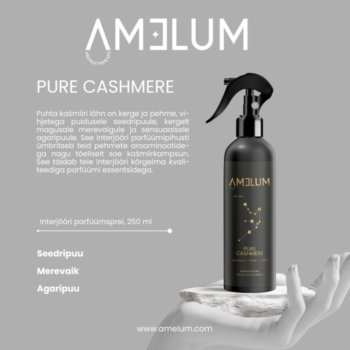 AMELUM Pure Kashmere, interjööri parfüümsprei 