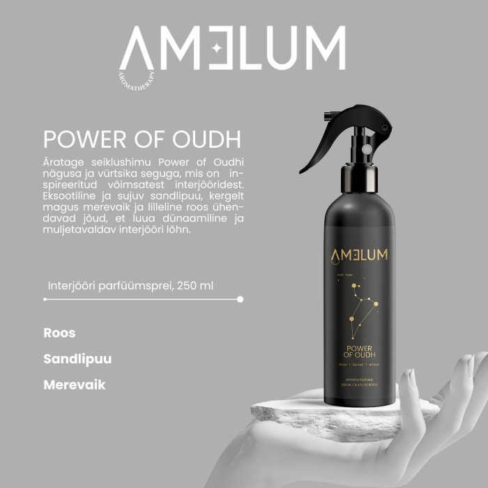 AMELUM Power of Oudh, interjööri parfüümsprei 
