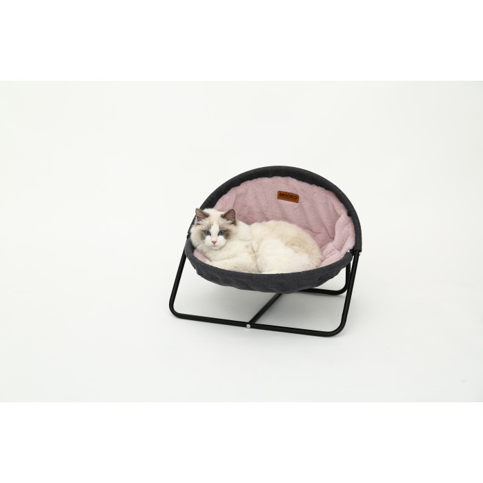 MISOKO Лежак для домашних животных, круглый, стальной каркас 
