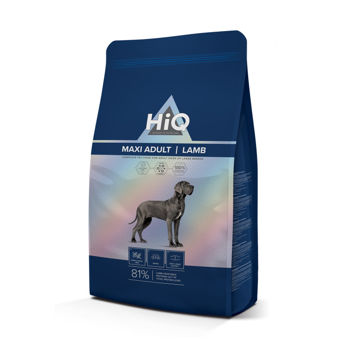 HIQ сухой корм для взрослых собак крупных пород, с бараниной 