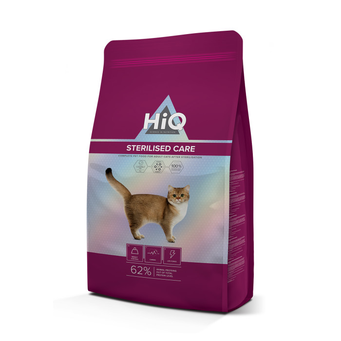 HIQ сухой корм для взрослых стерилизованных кошек 