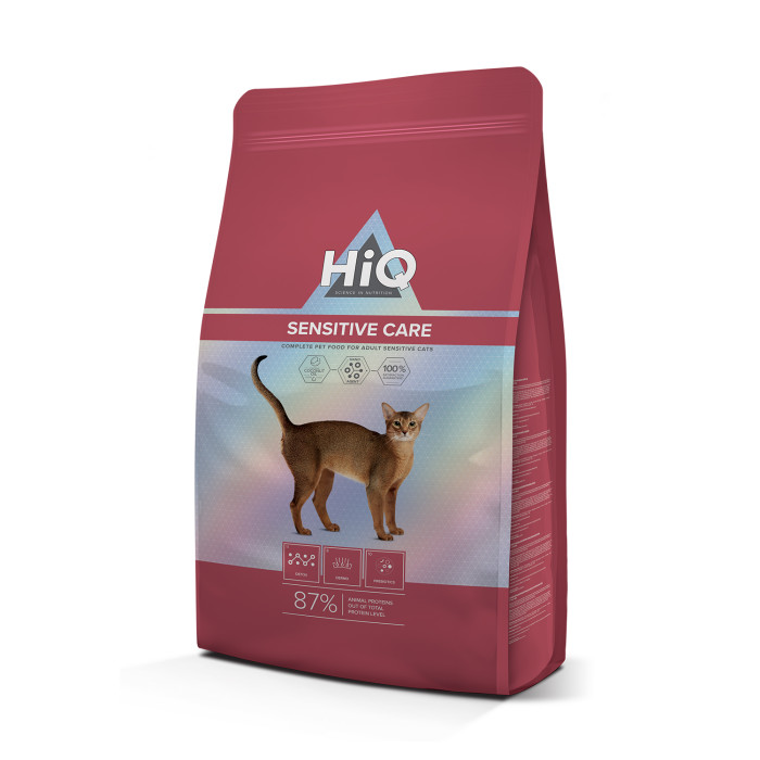 HIQ сухой корм для взрослых кошек с чувствительной системой пищеварения 