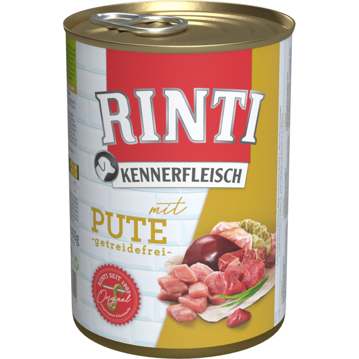 FINNERN RINTI Kennerfleisch консервированный корм для взрослых собак, с индейкой 