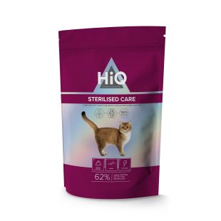 HIQ сухой корм для для взрослых кошек после стерилизации 400 г, x 4
